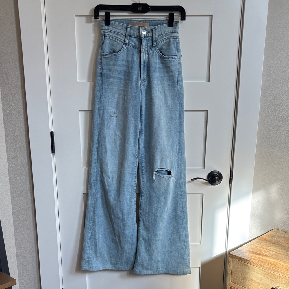 Joe's Jeans Light Blue Wide Leg Flare Jeans THE GOLDIE FLAVOR